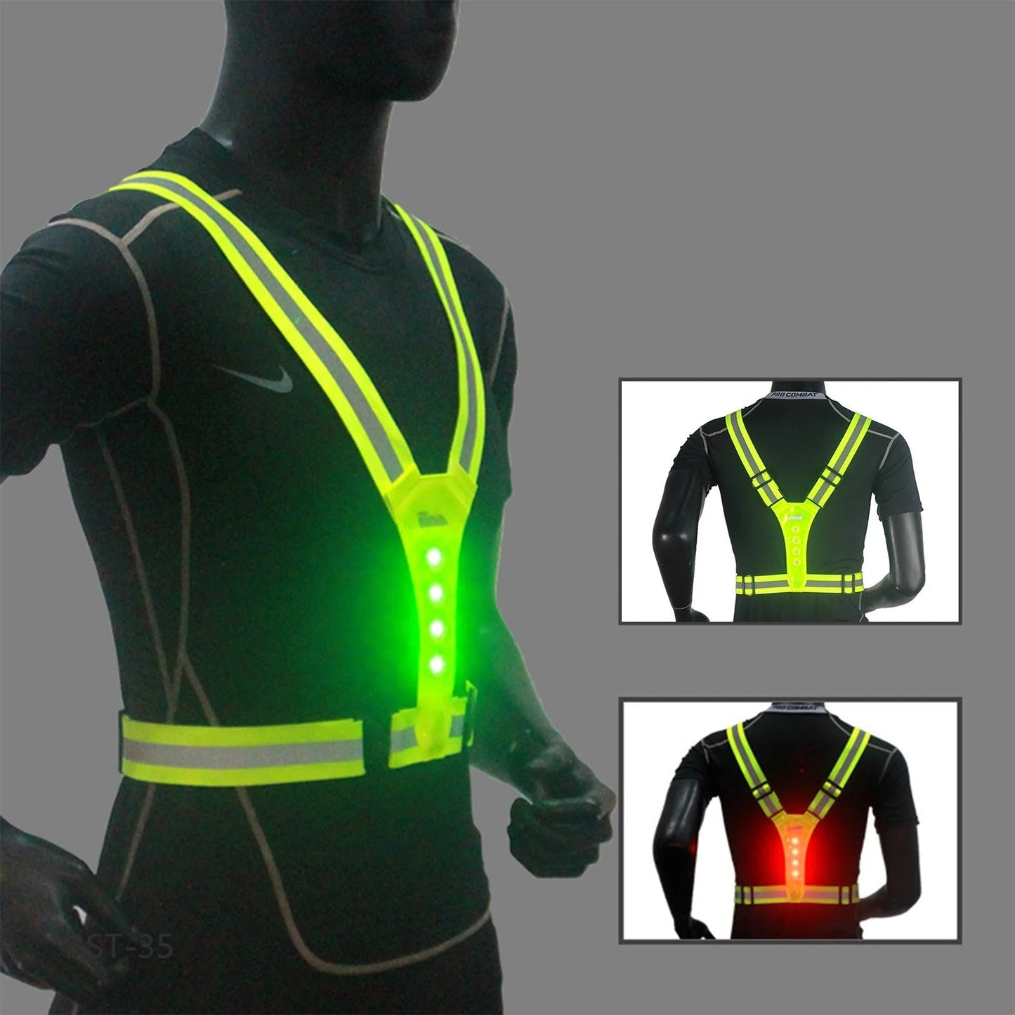 Ceinture de Sécurité - SafetyVest™ - Vert Points - BricoÉclairage