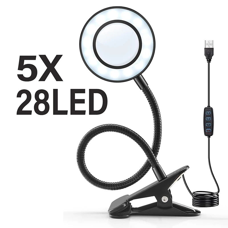 lampe led 5x pince bureau table